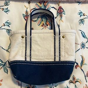 New Navy JCrew Mini Montauk Tote